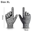 Miniatyrbilde 2 av 5: Vinterhansker for menn og kvinner, varme berøringsskjermhansker for kaldt vær S-xl Grey M