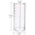 Miniatyrbillede 2 af 4: Kosmetik Vatrondel Holder, Transparent Diamantmønster Vatrondel Opbevaringsboks Container Display
