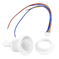 Miniatyrbild 2 av 5: Mini PIR Infraröd Rörelsesensor Detektion 220v Justerbar Tid Infraröd Automatisk LED-lampa