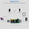 Miniatyrbild 2 av 5: USB-testare USB-effektmätare, USB-multimeter 3,3-30V 0-5A Spänningsströmkapacitet Amp Volt Voltmeter
