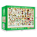 Miniatyrbilde 1 av 5: Puslespill for 1000 brikker Papirpuslespill Pedagogisk Intellektuell Dekompresjon DIY Puslespill Leker Gave Mushroom