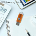 Miniatyrbillede 2 af 5: USB Memory Stick Flash Pen Drive U Disk til PS3 PC TV Farve: Gylden kapacitet: 64MB
