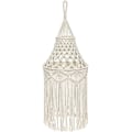 Miniatyrbild 1 av 4: Makramé Lampskärm Boho Hängande Taklampa Modern Kontor Sovrum Vardagsrum Barnrum