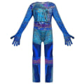 Miniatyrbilde 2 av 4: Barn Descendants 3 Mal Cosplay Kostyme 3D Print Kostyme Halloween Karneval Rollespill Maskerade Antrekk Sceneopptreden Rollespill Jumpsuit For Jenter 12-13 Years