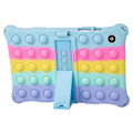Miniatyrbild 5 av 5: Kompatibel med Galaxy Tab A8 10.5 (2021) Fidget Sensorisk Silikon Bubbla Ångest Stress Relief Leksaker Halkfri Textur Tablet Skydd LightBlue