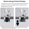 Miniatyrbillede 4 af 5: Hotend Kit til A1 Mini, 3D Printer Dele Udskiftning Print til A1 Mini 3D Printer 0,4 mm