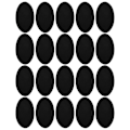 Miniatyrbillede 3 af 5: 10 Par Stryge-patches Flocking Klæbende Oval Ærme Albue Knæ Klud Reparation DIY Dekoration 10 Par Sort