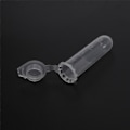Miniatyrbild 1 av 5: 500 st 2 ml -Centrifugrör provrör injektionsflaska klar plast injektionsflaskor behållare snäpplock för laboratorium Sa