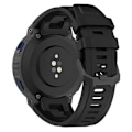 Miniatyrbillede 1 af 5: Kompatibel med Huami Amazfit Active Edge A2212 Udskiftningsarmbånd Blød Silikone Urrem Black
