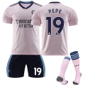 Miniatyrbillede 1 af 4: 22-23 Arsenal 2 udebane rosa nr. 9 Jesus trøje 8 Erdgau 19 Pepe fodbolduniformssæt NO.19 PEPE 28