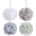 Miniatyrbillede 1 af 5: 4-pak Mesh Pouf Badesvamp - Mesh Loofah Krops-eksfolierende Brusebold Badesvamp