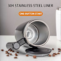 Miniatyrbilde 2 av 5: Oppgrader Selv-Rørende Krus, Oppladbar Auto Magnetisk Krus Automatisk Magnetisk Rører Kaffekopp Rustfritt Stål Selv-Rørende Kaffekopp for Kaffe