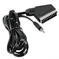 Miniatyrbillede 1 af 5: Scart til 3,5 mm, 1,4 m 3,5 mm Mini Jack til Scart-kabel til TV, hovedtelefoner og højttaler