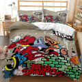 Miniatyrbild 1 av 2: Hip Hop-serie Täcke Örngott Hemtextil Tredelat Set Q D 228*228three-piece set