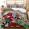 Miniatyrbilde 1 av 2: Hip Hop Serie Dynetrekk Hjemmetekstil Tredelt Sett Q D 228*228three-piece set