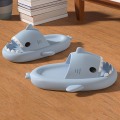 Miniatyrbillede 3 af 5: Haj Slippers Bløde Indendørs Badeslippers Gray 40-41