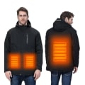 Miniatyrbilde 1 av 5: Oppvarmede hettegensere, USB elektrisk oppvarming lett hettejakke unisex Men 4XL