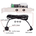 Miniatyrbild 2 av 5: 1-till-4 DC 12V 5V Strömkortsutgång Strömsystem med PCI-E-fäste