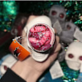 Miniatyrbillede 4 af 5: Skull Monster Gotisk Fidget Legetøj, Poppende Øjne Klemme Legetøj, F White 1pcs