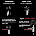 Miniatyrbild 4 av 4: Uppgraderat Hotend-kit för P1S/P1P 3D-skrivare med Värmeblock, Värmebrytare, Härdat Stålmunstycke, Termistor