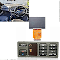 Miniatyrbild 3 av 5: Luftkonditioneringsskärm för SAAB 93 9-3 1999-2003 LCD-display Klimatkontrollpanel 50-47-600 50-46-214 53-36-433 LCD-display