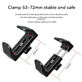 Miniatyrbilde 1 av 5: Universell Powerbank Feste Holder Cold Shoe Mount for 53mm til 72mm Strømforsyning for DSLR Kamerabur