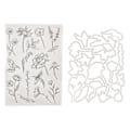 Miniatyrbilde 1 av 5: Klart Stempel Blomster Blader Stil Klar Sikker Gjenbrukbar TPR Bred Anvendelse Transparent Stempel for Kort Konvoluttlaging