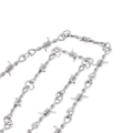 Miniatyrbillede 2 af 5: Legering Tidsler & Torne Stil Hip Hop Kæde Choker Halskæde til Unisex Smykker