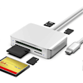 Miniatyrbild 2 av 5: SD-kortläsare USB C, 5 i 1 Typ C Micro-SD TF M2-kortadapter 2T Kapacitet Minneskortläsare