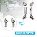 Miniatyrbilde 4 av 5: Metall Fremre Bakre Drivaksel for 1/16 B16 B36 6WD Lastebil RC Bil Reservedeler