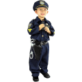 Miniatyrbild 1 av 5: Poliskostym för Barn Barnlek Show Halloween Maskeradfest Kostymer 5-6y