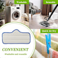 Miniatyrbild 2 av 5: Återanvändbar Mikrofiber Ångmopp Pad Passar Neat Steam Cleaner Ångmopp Rengöringspads