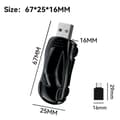 Miniatyrbillede 3 af 5: Trådløs Carplay Android Auto Adapter 2 i 1 USB Type C Trådløs Biladapter Konverter Kablet Android A