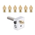 Miniatyrbillede 3 af 4: 3D Printer Messing Dyser Kompatible Med De Fleste 3D Printere (6 stk., Guld)
