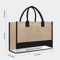 Miniatyrbild 3 av 5: Initialer Jute/canvas Tote Bag, Personlig Presentpåse För Bröllop, Födelsedagar, Stränder, Semestrar, Perfekt Present För Damer, Mammor, Lärare, Vänner Och