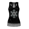 Miniatyrbild 2 av 3: Helig Geometri & Chakra & Helig Geometri All Storlek Heltäckande 3D Tank Top & Leggings legging 7XL