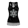 Miniatyrbillede 2 af 4: Sacred Geometric&Chakra&Sacred Geometry Tanktop og leggings med 3D-print i alle størrelser set M
