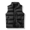 Miniatyrbillede 1 af 5: Herre Vest Jakke Efterår Vinter Tøj Mandlig Ærmeløs Vest Black 4XL