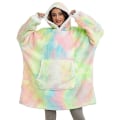 Miniatyrbilde 1 av 5: Oversized hettegensere dame vinter hettegensere fleece gigantisk TV-teppe med ermer genser oversized dame hettegenser sweatshirts style 16