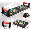 Miniatyrbillede 2 af 3: 12 i 1 sammenklappelig Push Up Rack Board Træningscenter Fitness System Træningsøvelsesstativer til Kropstræning