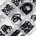 Miniatyrbillede 3 af 5: O-ring sortimentssæt i gummi, 18 størrelser, pakninger, nitril NBR til autoreparation, professionel VVS