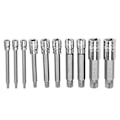 Miniatyrbillede 3 af 5: 10 Dele 4 tommer Spline Tip Bit Top Sæt M-Type Universal Muffe - Triple Square Spline Bit Top