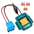 Miniatyrbild 1 av 5: Adapter för 18V Li-ion Batteri Adapter Konverteringskit med Säkringshållare och Kabelhärva Kontakt