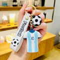 Miniatyrbillede 5 af 5: Fodboldtrøje Nøglering T-shirt Nøglering blue