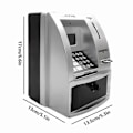 Miniatyrbild 5 av 5: Smart ATM Spargris för Pengar Mini Bankomat Röstmaskin för att Lära Barn Pengahantering