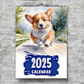 Pikkukuva 5 / 5: Corgi-kalenteri 2025 Koirakalenteri Seinäkalenteri Söpö Corgi Vuosittainen Vuosisuunnittelija 12 Kuukauden Kalenterisuunnittelija Järjestämiseen