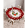 Pikkukuva 2 / 5: Joulupöytäliina Hirvi Kello Kukat Punaiset Marjat Joulu Pöytäliina Lumihiutale Joulupukki Koristeellinen Juhlakotiin Juhliin Häihin Style 6 Suitable 90cm table