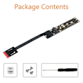 Miniatyrbillede 2 af 5: Add on Card NGFF M.2 Key AE Han til Key M Hun Board Adapter med Kabel M2 KEY AE til NVME for 223