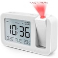 Miniatyrbild 1 av 5: Digital Väckarklocka, Projektionsväckarklocka Digital Väckarklocka Projektionsväckarklocka, 4 Ljusstyrkor, 9 Min Snooze, 2 Larmljud, för Sovrum, Kontor