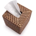 Miniatyrbillede 2 af 5: Rattan Vævsboks Cover Firkantet Servietholder Til Hjemmekontor Bil (honningbrun)